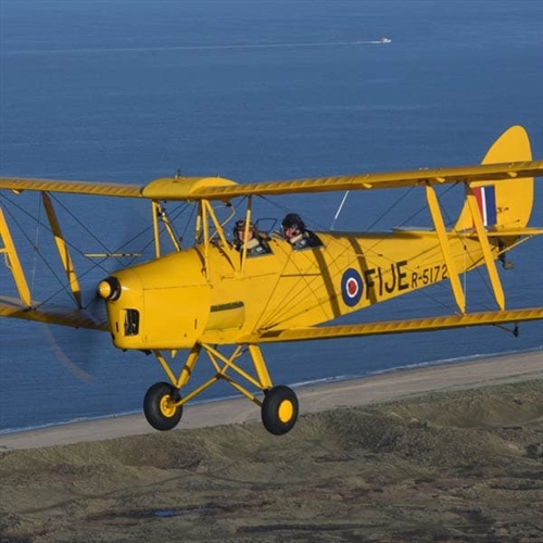 Tiger Moth Coastline Tour over Norfolk & Suffolk